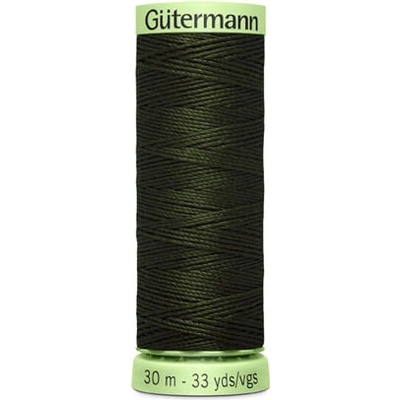 Nit PES Gütermann JEANS - extra silná 30 (30m) barva 304 - zelená