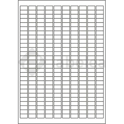 Labelea Samolepiace etikety 17,8x10 mm biele papierové, na hárku A4, pre laserovú a atramentovú tlač, Farba etikiet Biela, Počet hárkov v balení 100 EPY017010W270S