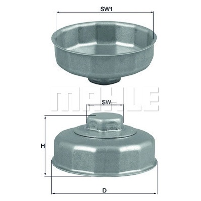 MAHLE ORIGINAL Kľuč na olejový filter OCS1