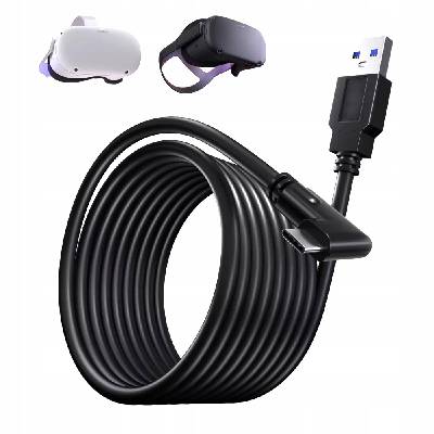 PROFESIONÁLNÍ KABEL PRO OCULUS LINK STEAMVR QUEST 1 QUEST 2 QUEST 3 HQ 5 M