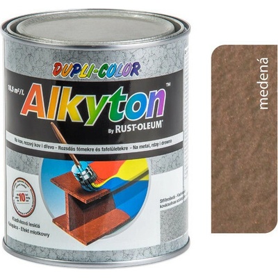 RUST OLEUM ALKYTON Kladivková farba na hrdzu 2v1 kladivková Medená 5 L