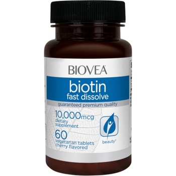 Biovea Biotin, 10000 mcg, 60 таблетки, Biovea (8444)
