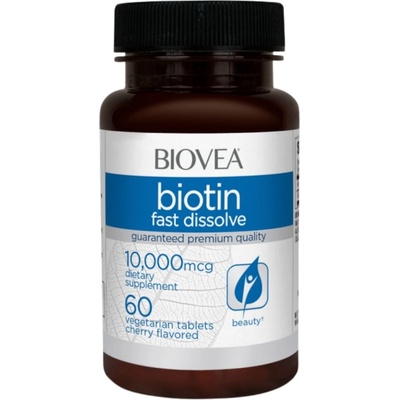 Biovea Biotin, 10000 mcg, 60 таблетки, Biovea (8444)