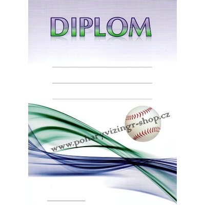 VIZINGR Baseball diplom A4 č.4