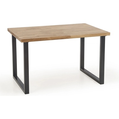 Halmar Jídelní stůl Radus 140 x 85 cm přírodní dřevo / černá