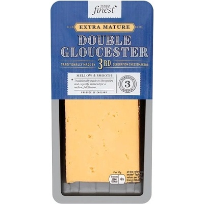 Tesco Finest Double Gloucester tvrdý plnotučný zrající sýr 200 g