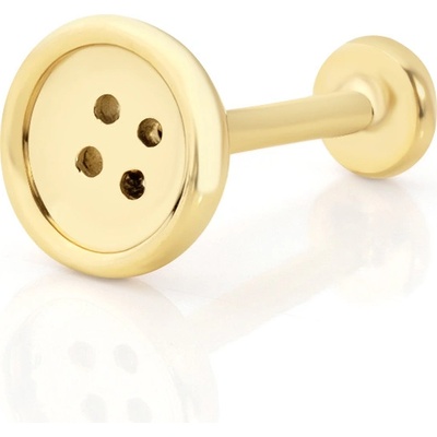 Lillian Vassago Zlatý piercing labreta knoflíček LLV92-GPI037LB