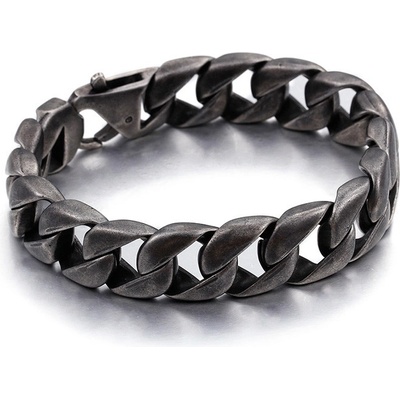 Steel Edge pánsky náramok z chirurgickej ocele šedý WJHB336