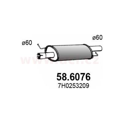 Přední tlumič výfuku ASSO/VENEPORTE ACI V VW80714