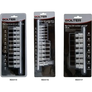 BOLTER Вложки с накрайник шестограм комплект 3/8 8 бр (xg53117)