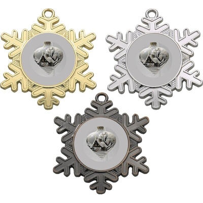 VIZINGR Vánoční ozdoba medaile D47-L442 D47-L442 bronz