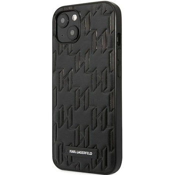 KARL LAGERFELD Кейс Karl Lagerfeld KLHCP13SMNMP1K за iPhone 13 mini 5, 4", твърд, черен / черен, Monogram Plaque (3666339049126)