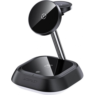 ACEFAST 3-in-1 Inductive Wireless Charging Station 15W - тройна поставка (пад) за безжично зареждане за iPhone с Magsafe, Apple Watch и AirPods (черен)