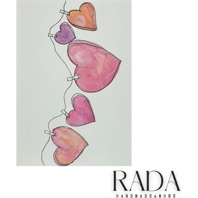 Ръчно изработена любовна картичка - Love Card #24 (LOVECARD24)