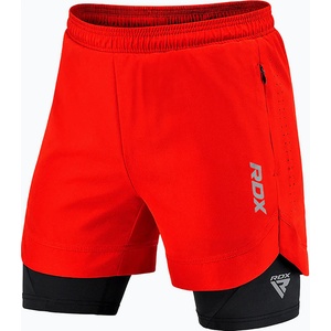 RDX Шорти за тренировка RDX T16 red/black