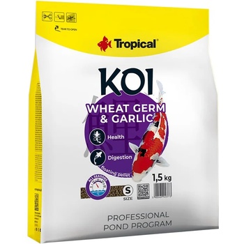 Tropical Koi Wheat Germ & Garlic Pellet M 5 L