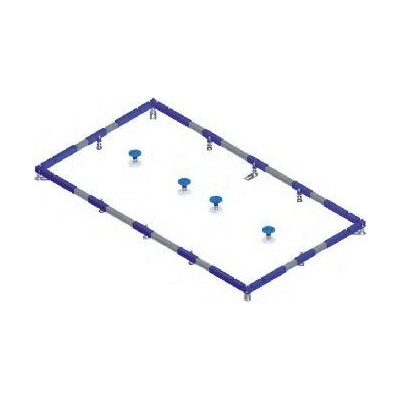 VILLEROY & BOCH ViFrame montážny rám pre väčšie sprchové vaničky (od 1000 x 1000 mm) z keramiky alebo akrylátu (4 stredové podpery), U91412200