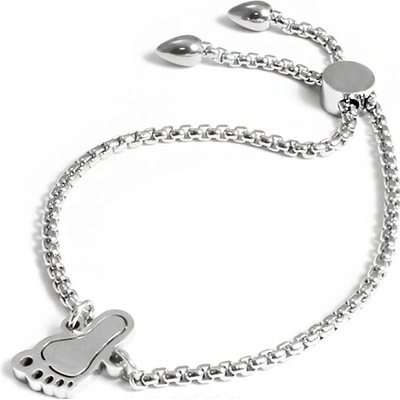 BM Jewellery Dámský stahovací náramek dětská nožička z chirurgické oceli S1075065