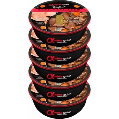 Alpha Spirit Dog Realfood Pork Ears Stew 5 x 280 g