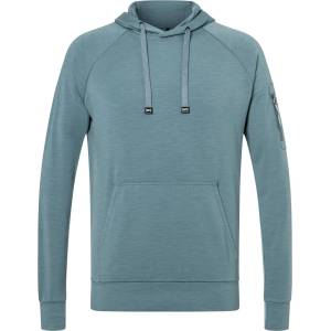 super. natural Мъжки вълнен пуловер super. natural Favourite Pocket Hoodie Merino hoodie - Stormy Weather - размер 52 (005-5975-0513)