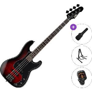 ESP SURVEYOR-204DX Standard SET Red Burst Електрическа бас китара