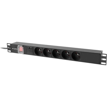 Lanberg 5 Plug 2 m Switch (PDU-05E-0200-IEC-BK)