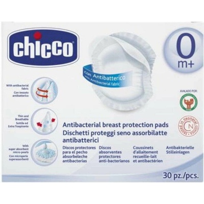 Chicco Prsní vložky antibakteriální 30ks