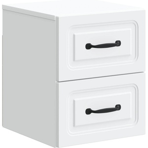 vidaXL Спален шкаф с монтаж на стена с чекмедже Бяло 34, 5 x 33 x 40 см (899315)