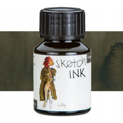 Rohrer and Klingner Rohrer & Klingner Leipsician Black lahvičkový inkoust černý 50 ml