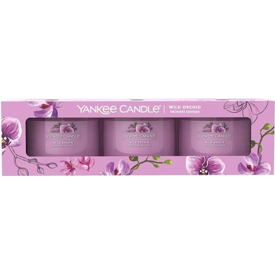 Yankee Candle Комплект ароматни свещи Wild Orchid, 3 броя