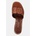 Guess чехли с дебел ток дамски от кожа CERINNA (FLJCNN.LEA03.BROWN)