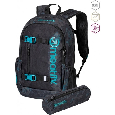 Meatfly Basejumper Petrol Mossy/Black 22 l