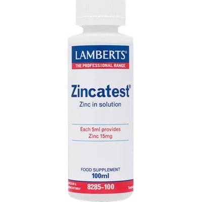 LAMBERTS Хранителна добавка Цинк 100мл , Lamberts Zincatest 15mg 100ml