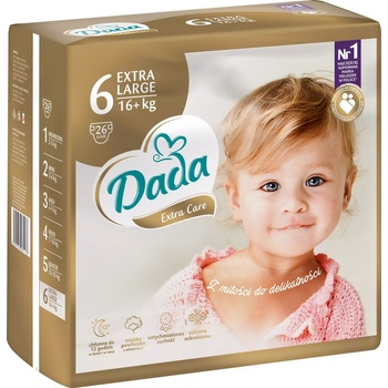 DadaExtra Care 6 EXTRA LARGE 16+ kg 26 ks