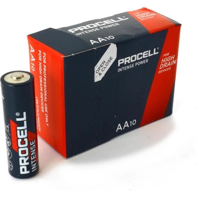Duracell Алкална батерия LR6 1, 5V AA 10pk опаковка INTENSE MX1500 PROCELL (PROCELL-LR6-10PK)