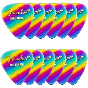 Image 1 of Fender 351 Shape Premium M 12 Rainbow Перце за китара (1980351102)