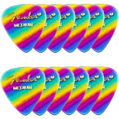 Fender 351 Shape Premium M 12 Rainbow Перце за китара (1980351102)