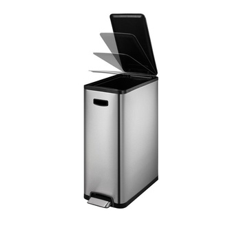 Image 1 of EKO-Europe EKO Кош за отпадъци с педал ECOSLIM - 45 литра - мат (EKO 937645 - Matt s/s)