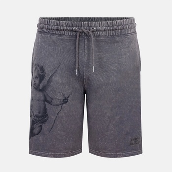 Firetrap Поларени къси панталони Firetrap Men's Cherub Fleece Jogger Shorts - Charcoal