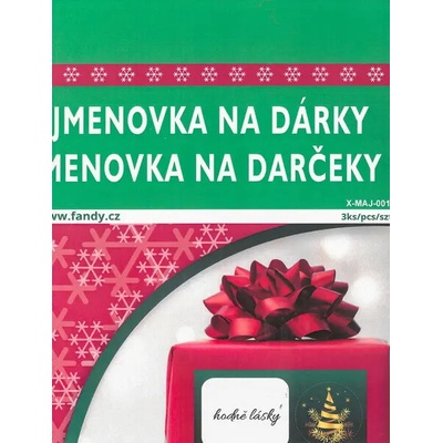 FANDY Jmenovky na dárky XMAJ-001