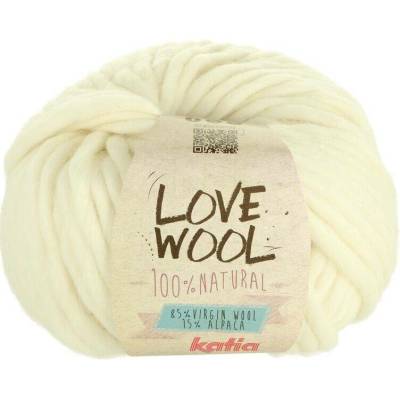 Katia Love Wool 100 teplá bílá