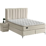 Carmen Тапицирана спалня с матрак mini moonlight 140 х 200 - бежов 02 (3560260_2)