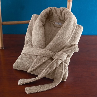 Kirpoglou Grécko Župan Spa frote s golierom 400g, hnedý
