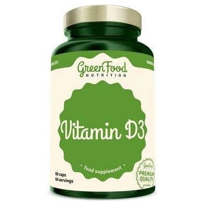 GreenFood Nutrition Vitamín D3 1000 IU 60 kapsúl