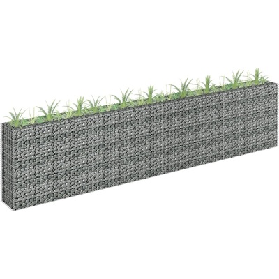 Nabytek XL Gabionový vyvýšený záhon pozinkovaná ocel 360 x 30 x 90 cm