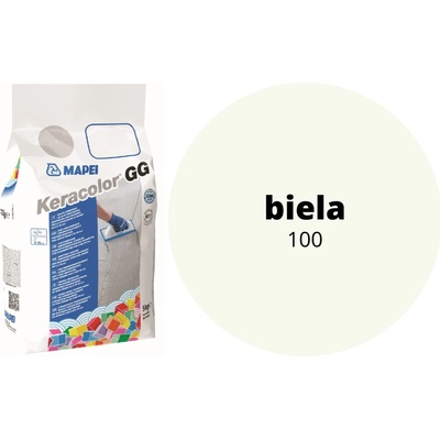 Mapei KERACOLOR GG 100 Cementová škárovacia hmota 4x5 kg, Biela