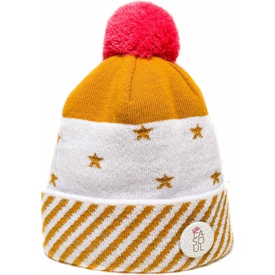 Lasoul pletená čepice Gold