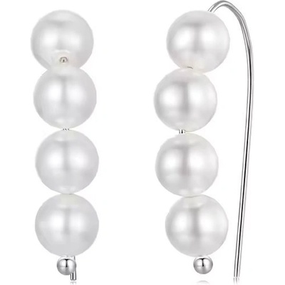 Grace Silver Jewellery Perlové náušnice Christina E-BSE1174/294 stříbrná Bílá