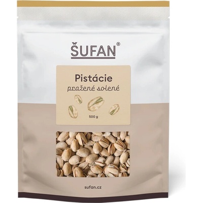 ŠUFAN Pistácie pražené solené přirozeně otvírané 500 g