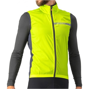 Castelli Мъжки елек за колоездене Castelli Squadra Stretch Vest Cycling vest - Electric Lime / Dark Grey (054-0165-0414)